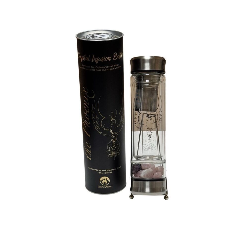 Spirit of Phoenix-Crystal Infusion Drinking Bottle-With Crystals